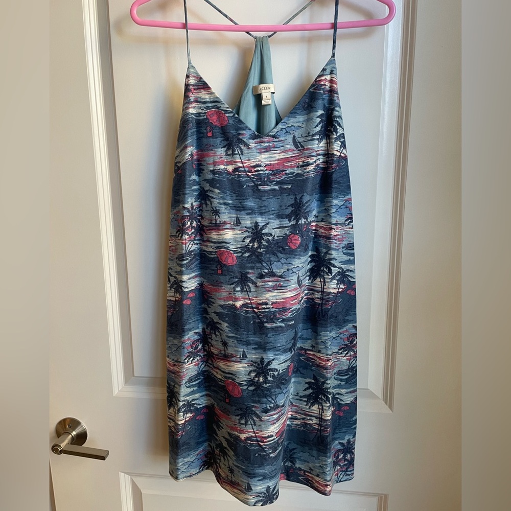 J.Crew Hawaiian Sunset Printed Dress